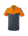 Erima Sport-Polo Squad (100% Polyester) orange/grau Herren