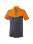 Erima Sport-Polo Squad (100% Polyester) orange/grau Herren