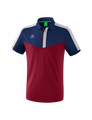 Erima Sport-Polo Squad (100% Polyester) bordeauxrot/navyblau Herren