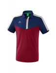 Erima Sport-Polo Squad (100% Poliester) bordowy/granatowy Mężczyźni