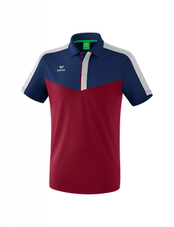 Erima Sport Polo Squad (100% Polyester) burgundy/navy blue Men