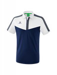 Erima Sport Polo Squad (100% Polyester) white/navy blue Men
