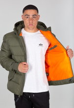Alpha Industries Winterjacke Hooded Puffer Alpha FD dunkelgrün Herren