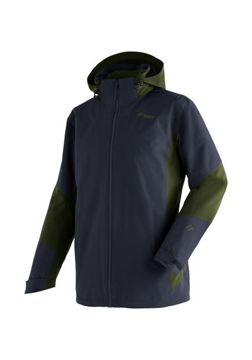 Maier Sports Ganzjahres-Wanderjacke Ribut 3in1 (PrimaLoft®-Isolation, wind- und wasserdicht) skyblau/khaki Herren