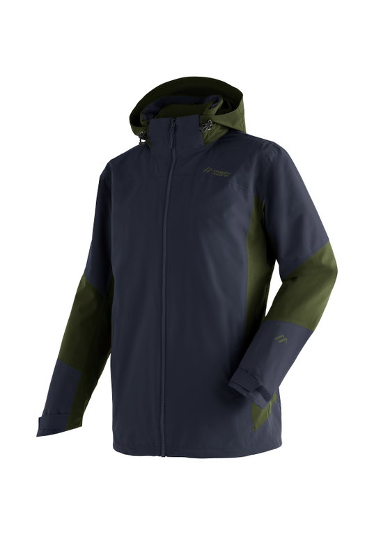 Maier Sports Ganzjahres-Wanderjacke Ribut 3in1 (PrimaLoft®-Isolation, wind- und wasserdicht) skyblau/khaki Herren