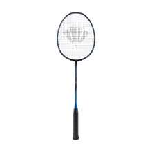 Carlton Badmintonschläger Powerblade EX 400 (88g/grifflastig/mittel) schwarz/blau - besaitet -