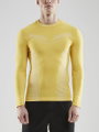 Craft Langarmshirt Pro Control Seamless (nahtlos) Unterwäsche gelb Herren