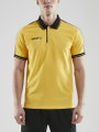 Craft Sport-Polo Pro Control (100% Polyester) gelb/schwarz Herren