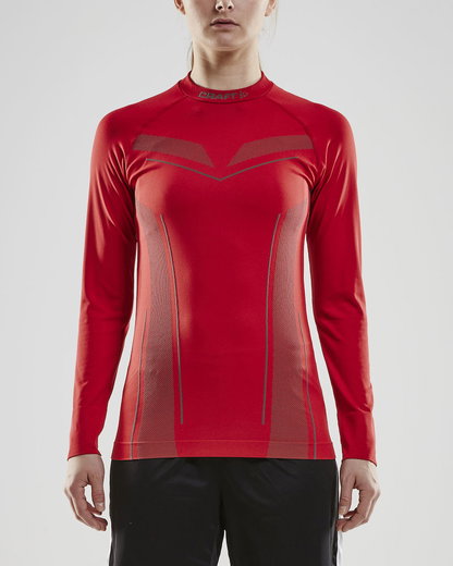Craft Langarmshirt Pro Control Seamless (nahtlos) Unterwäsche rot Damen