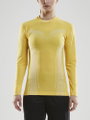 Craft Long Sleeve Pro Control Seamless (seamless) Underwear yellow Women