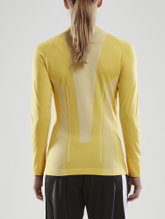 Craft Long Sleeve Pro Control Seamless (seamless) Underwear yellow Women