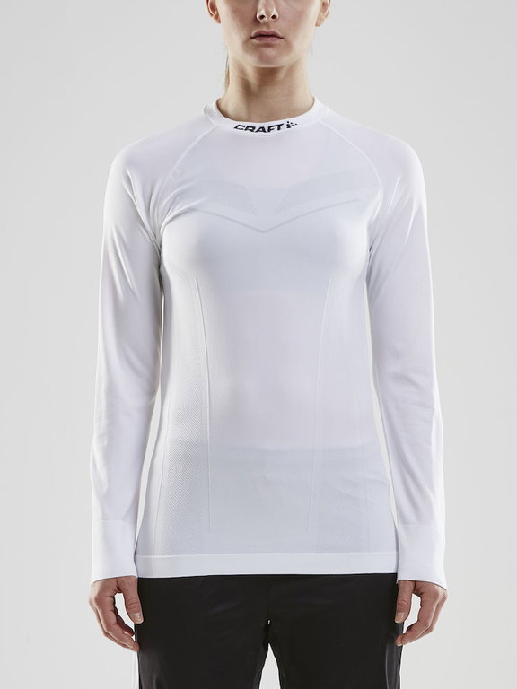 Craft Langarmshirt Pro Control Seamless (nahtlos) Unterwäsche weiss Damen