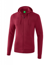 Erima Hooded Sweat Jacket Basic Bordeaux Red Boys