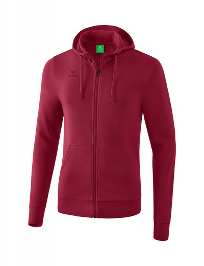 Erima Kapuzensweatjacke Basic bordeauxrot Jungen