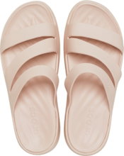 Crocs Sandale Getaway Strappy (leichtes, nahtlos, flexibel) pfirsichrosa Damen