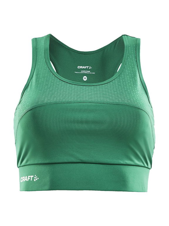 Craft Sport-BH Top Rush (Jersey-Innenfutter) grün Damen