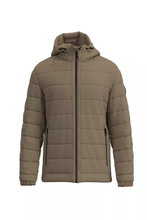 STRELLSON Modica Fused Quilted Jacket with Fixed Hood (Very Warm) Olive Green Men's
