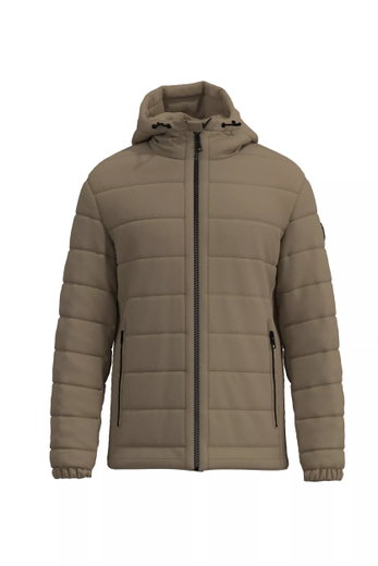 STRELLSON Steppjacke Modica Fused mit fester Kapuze (sehr warm) olivegrün Herren