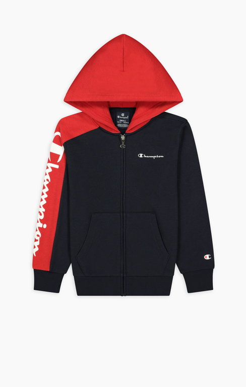 Champion Kapuzenjacke Color Block navyblau/rot Jungen