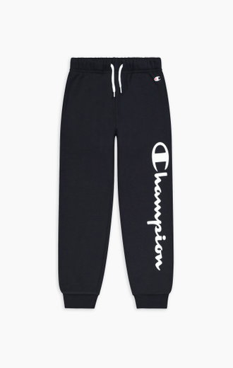 Champion Freizeit Jogginghose (gefüttert, grosser Champion Logo Schriftzug) lang navyblau Jungen
