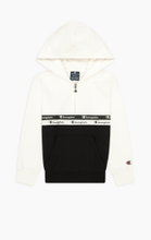 Champion Kapuzenpullover Half Zip (Hoodie) American Tape weiss/schwarz Jungen
