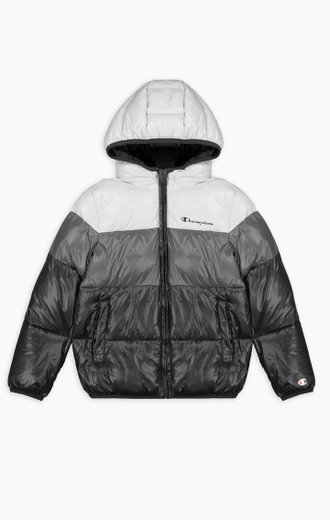 Champion Steppjacke Legacy mit Kapuze Champion 3 Farben (warm, gefüttert, winddicht) schwarz Kinder