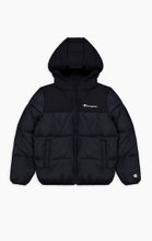 Champion Steppjacke Legacy mit Kapuze (warm, gefüttert, winddicht) navyblau Kinder