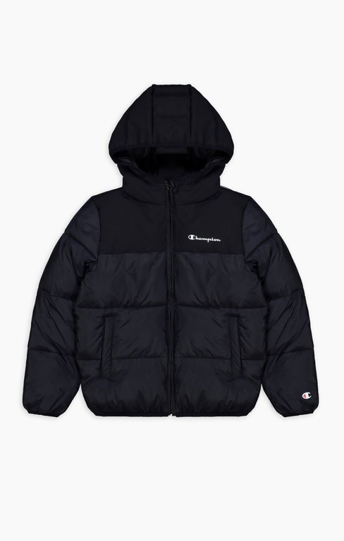 Champion Steppjacke Legacy mit Kapuze (warm, gefüttert, winddicht) navyblau Kinder