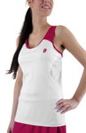 Prince Tennis-Tank Pro Team weiss/berry Damen