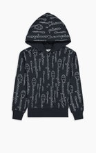 Champion Kapuzenpullover Hoodie American Classic Champion Print (gefüttert) navyblau Mädchen/Girls