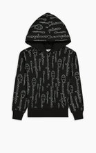Champion Kapuzenpullover Hoodie American Classic Champion Print (gefüttert) schwarz Mädchen