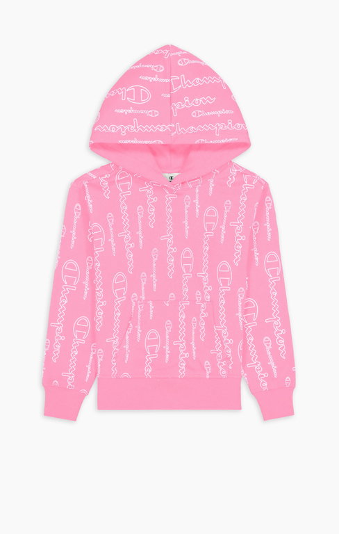 Champion Kapuzenpullover Hoodie American Classic Champion Print (gefüttert) pink Mädchen