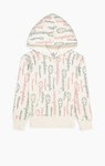 Champion Kapuzenpullover Hoodie American Classic Champion Print (gefüttert) weiss Mädchen/Girls