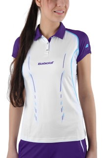 Babolat Tennis-Polo Match Performance #14 weiss Damen