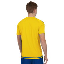 JAKO Sport-Tshirt Trikot Striker 2.0 KA (100% Polyester Keep Dry) Kurzarm gelb/blau Herren
