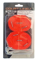 Talbot Torro Speedbadminton Spielfeld Linien für 2 Felder 5,50x5,50m (+8x Haken)