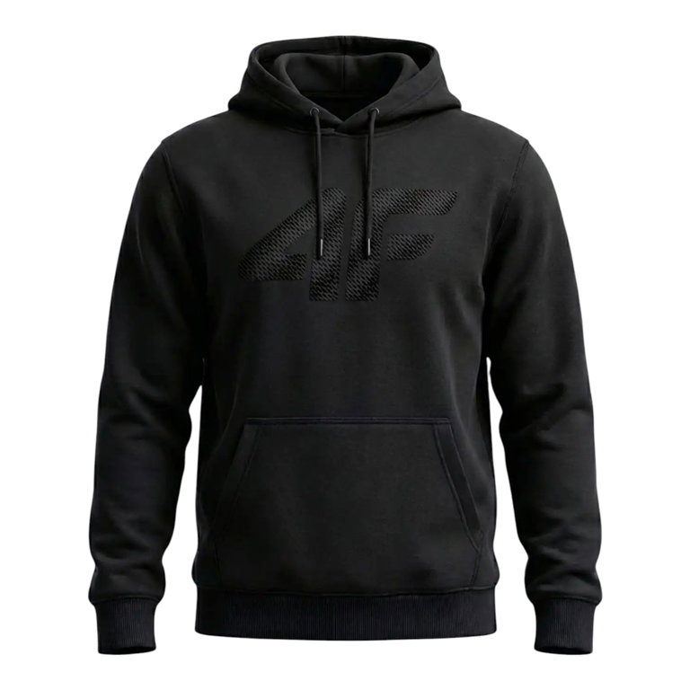 4F Bluza z kapturem Mali M2548 (bawełna) czarna męska
