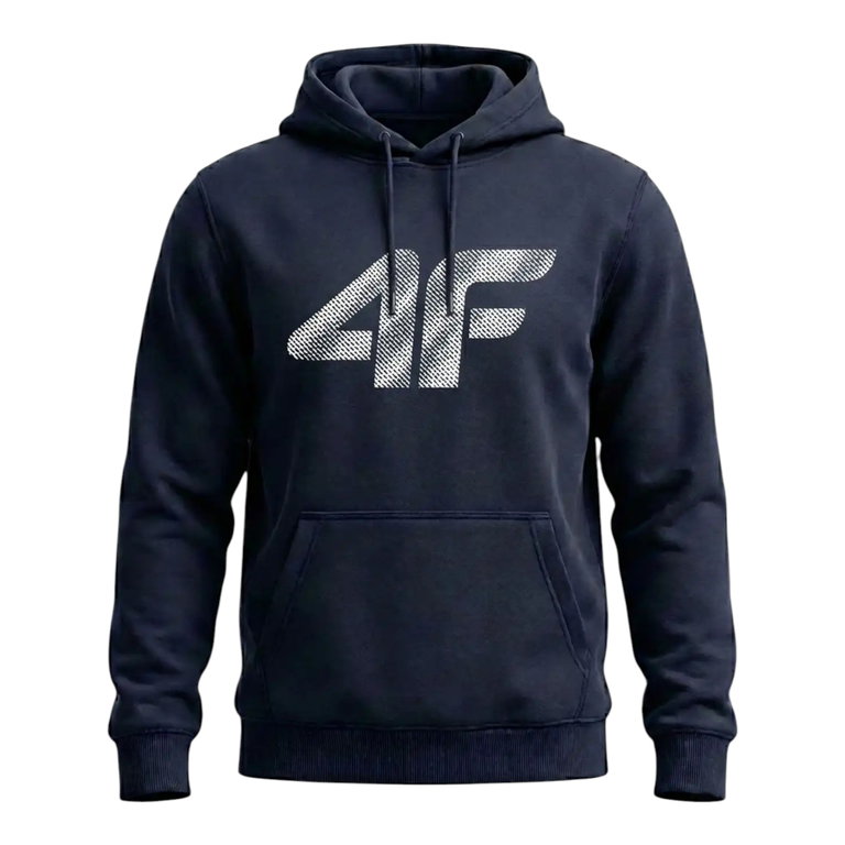 4F Bluza z kapturem Mali M2548 (bawełna) granatowa męska