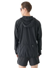 4F Laufjacke Technical M553 (leicht, atmungsaktiv) anthrazitgrau Herren