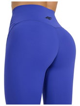 4F Sports Leggings FNK F363 (quick-drying, high waistband) cobalt blue ladies
