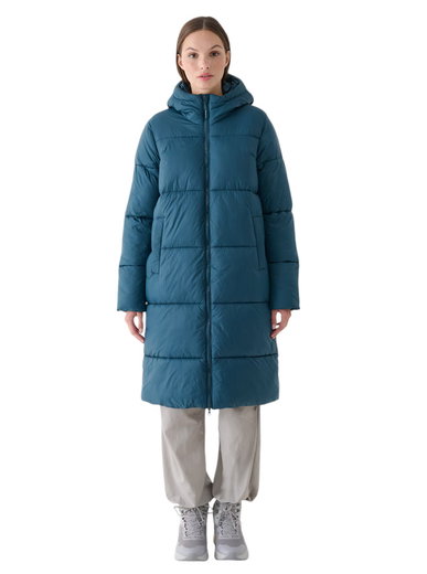 4F Wintermantel F475 Down Jacket (Daunenmantel, warm, wasserabweisend) tealblau Damen