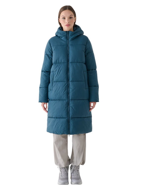 4F Wintermantel F475 Down Jacket (Daunenmantel, warm, wasserabweisend) tealblau Damen
