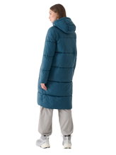 4F Winter Coat F475 Down Jacket (Down Coat, warm, water-repellent) teal blue ladies