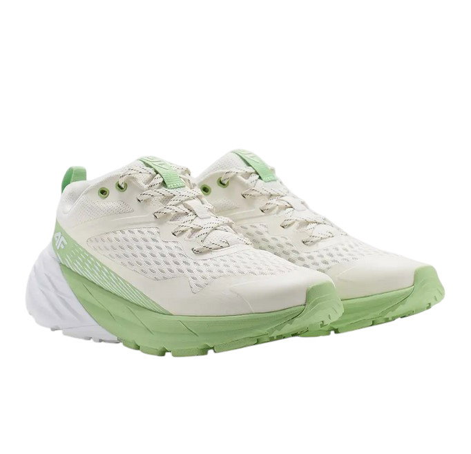 4F Sneaker-Laufschuhe Speed Hiker weiss/hellgrün Damen