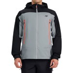 4F Softshelljacke 540 Softshell mit Kapuze (winddicht) schwarz/grau Herren