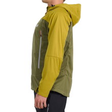 4F Softshelljacke 540 Softshell mit Kapuze (winddicht) khakigrün/gelb Herren