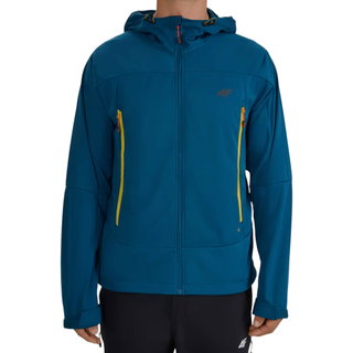 4F Softshelljacke 540 Softshell mit Kapuze (winddicht) blau Herren