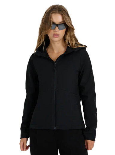 4F Softshelljacke F359 mit Kapuze (winddicht) schwarz Damen