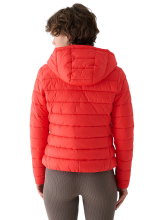 4F F468 Down Jacket with Hood (Down Filling) red Ladies