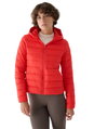 4F Steppjacke F468 Down Jacket mit Kapuze (Daunenfüllung) rot Damen